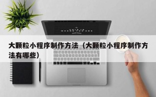 鄂尔多斯大颗粒小程序制作方法（大颗粒小程序制作方法有哪些）