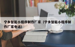 鄂尔多斯宁乡智能小程序制作厂家（宁乡智能小程序制作厂家电话）